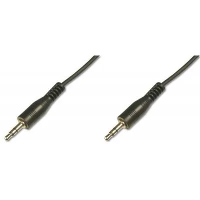 Кабель мультимедійний 3.5mm M to 3.5mm M 1.5m Digitus (AK-510100-015-S)