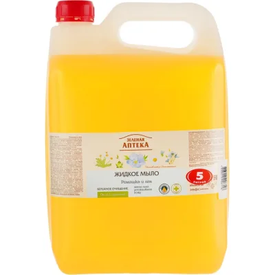 Рідке мило Green Pharmacy Ромашка та льон 5 л (4823015906718)