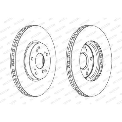 Гальмівний диск FERODO DDF1775C