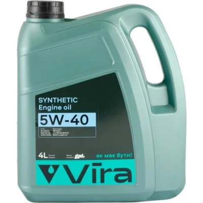 Моторна олива VIRA Synthetic 5W-40 4 л (VI0354)