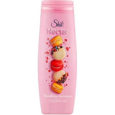 Гель для душу Shik Nectar Strawberry Macaroons Полуничний макарон 400 г (4823107602320)