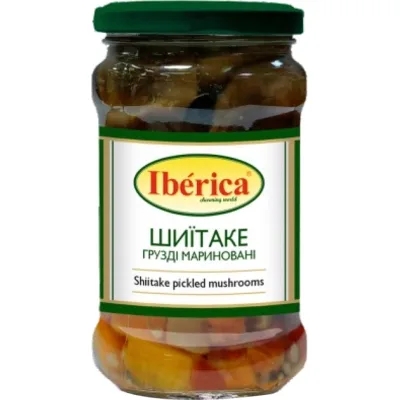 Овочева консервація Iberica Грузді (шіїтаке) мариновані 314 г с/б (8436024299403)