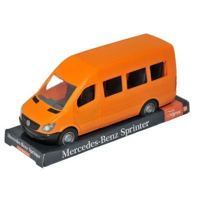 Машина Tigres Mercedes-Benz Sprinter пасажирський (помаранчевий) на планшетці (39718)