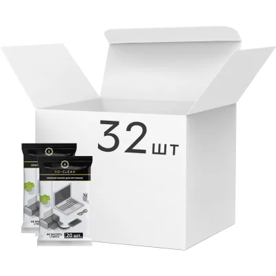Серветки XoKo for technique 20шт BOX, 32 пачки (XO-Clean-20-32)