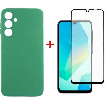 Чохол до мобільного телефона Dengos Samsung Galaxy A16 Soft + glass (Mint) (DG-KM-134)