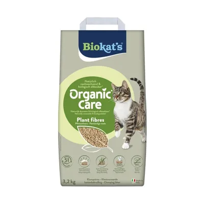 Наповнювач для туалету Biokat's Organic Care рослинний 8 л/3.2 кг (4002064617428)