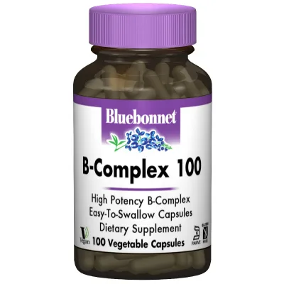 Вітамін Bluebonnet Nutrition В-Комплекс 100, 100 гелевих капсул (BLB-00418)