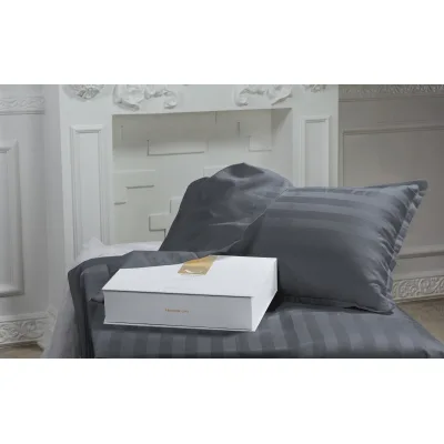 Постільна білизна MirSon Сатин Premium Graphite 2х160х220 (2200001717732)