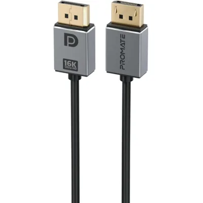 Кабель мультимедійний DisplayPort M to DisplayPort M V2.0 Promate (dplink-16k.black)