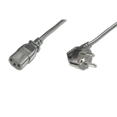 Кабель живлення C13 0.75m 0.75mm black Digitus (AK-440109-008-S)