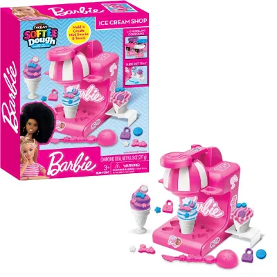 Набір для творчості Cra-Z-Art Barbie Тісто для ліплення, Магазин морозива з формами, набір 8 од (34040CRA)