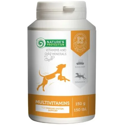 Пробіотична добавка для тварин Nature's Protection Multivitamins для собак 150 таблеток (CAN63295)