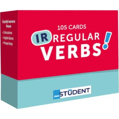 Навчальний набір English Student Картки для вивчення англійської мови Irregular Verbs, українська (591225952)
