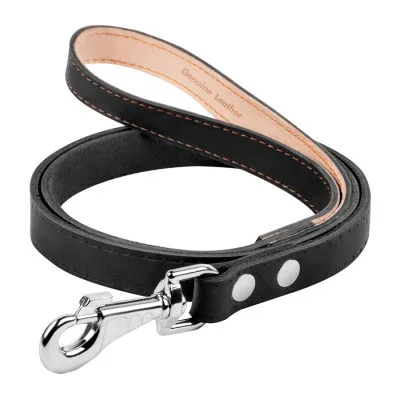 Повідець для собак Collar одинарний непрошитий Ш 16 мм Д 122 см чорний (04561)