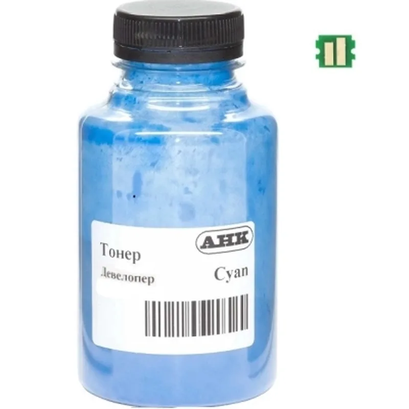Тонер Kyocera Ecosys PA3500/MA3500, TK-5370 140г Cyan developer+chip АНК (50000576)