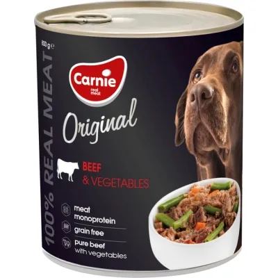 Консерви для собак Carnie Original Mono Protein Яловичина з овочами 800 г (4820255193472)