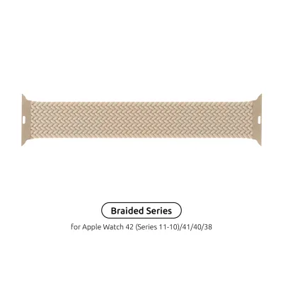 Ремінець до смарт-годинника Armorstandart Braided Solo Loop для Apple Watch 42 (Series 11-10)/41/40/38 Beige Size 6 (144 mm) (ARM64893)