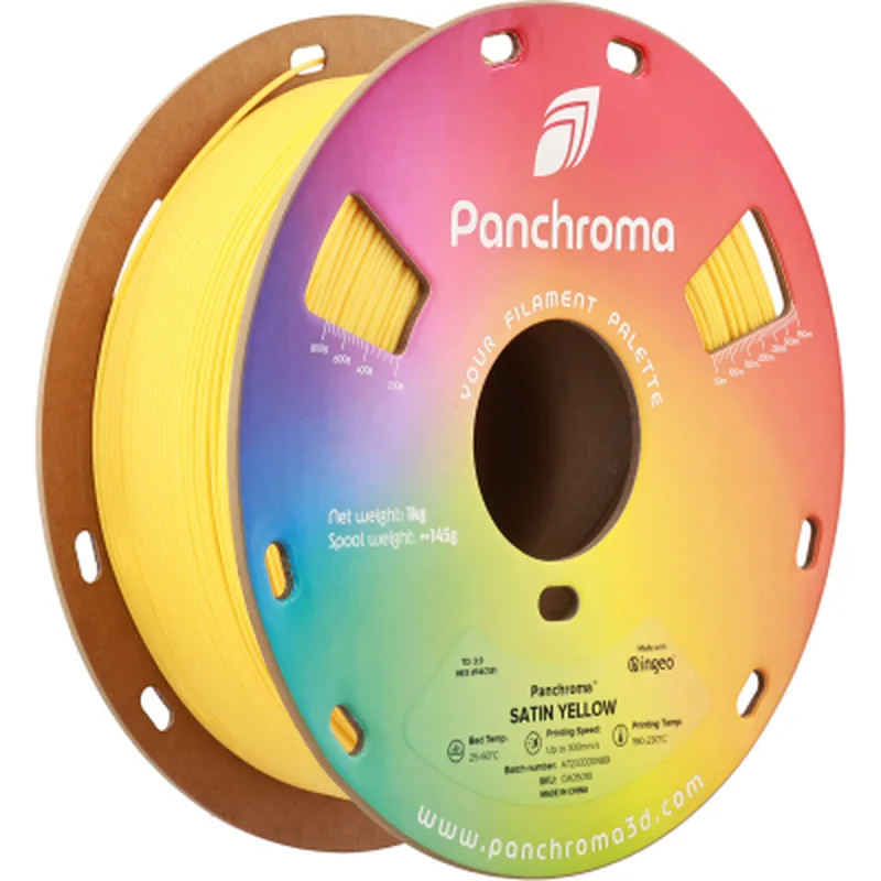 Пластик для 3D-принтера Polymaker PLA PANCHROMA SATIN 1,75mm 1kg YELLOW (CA05010)