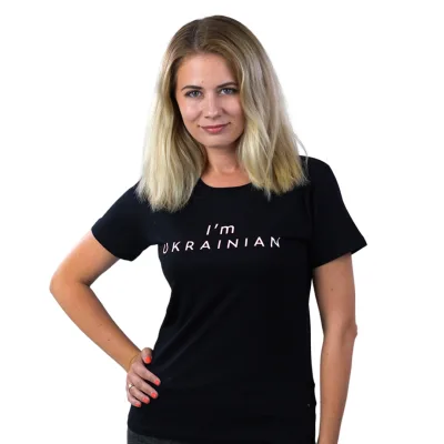 Футболка Sol's Imperial Women 190 I'am Ukrainian чорний XL (11502309/138XL)