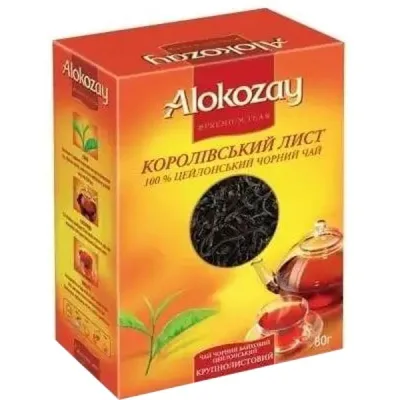Чай Alokozay чорний Королівський крупнолистовий 80 г (4820229041563)