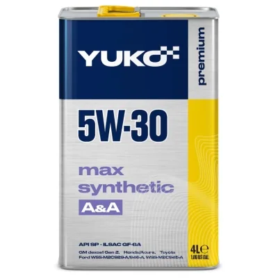 Моторна олива Yuko MAX SYNTHETIC A&A 5W-30 4л (4823110401521)