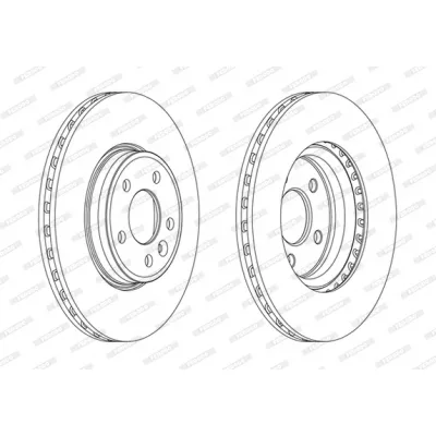 Гальмівний диск FERODO DDF1663C