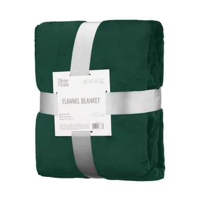 Плед Ardesto Flannel 200х220см, 100% поліестер, смарагдовий (ART0224SB)