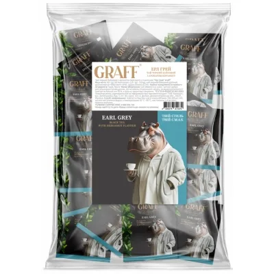 Чай Graff "Earl Grey" чорний байховий з ароматом бергамоту 1.8х50 шт (gr.11679)