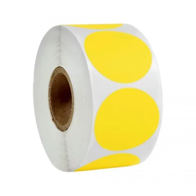 Етикетка UKRMARK термо ECO 38x38/ 0.1тис, коло, жовтий (900389)