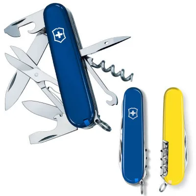 Ніж Victorinox Climber Ukraine Синьо-жовтий (1.3703.2.8)