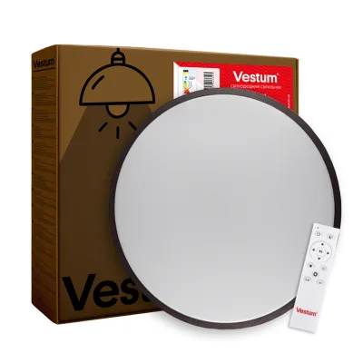 Світильник Vestum RING матовий 60W 395*60мм 3000К-6500К з ДК бронзовий (VS-91054)