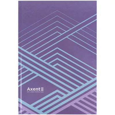 Книга записна Axent Lines А4, 96 аркушів, клітинка, бузкова (8422-583-A)