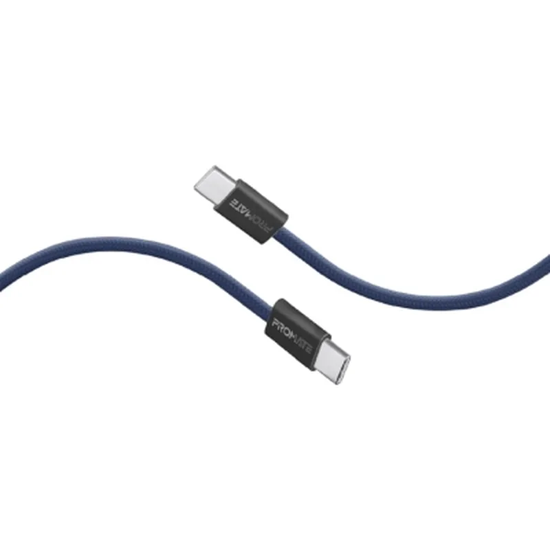Дата кабель USB-C to USB-C 1.2m Promate (ecoline-cc120.navy)