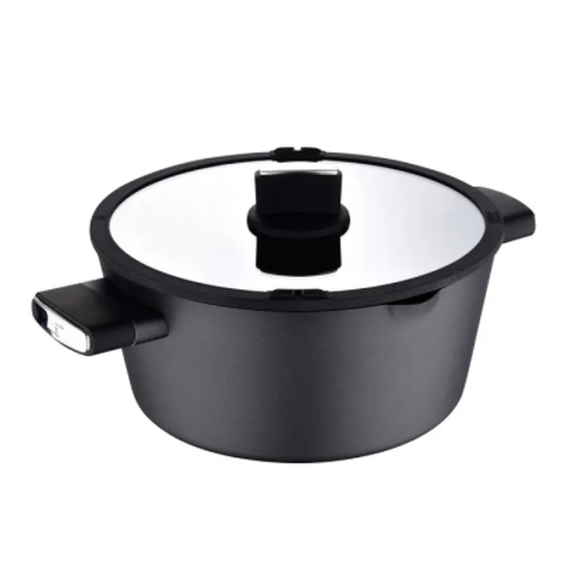 Каструля Bergner Ion, з кришкою 6 л (BG-35802-BK)