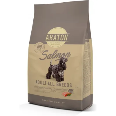 Сухий корм для собак ARATON Salmon Adult All Breeds 3 кг (ART47482)