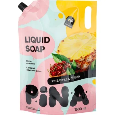 Рідке мило Pina Pineapple and cherry Дой-пак 1500 мл (4820287020487)