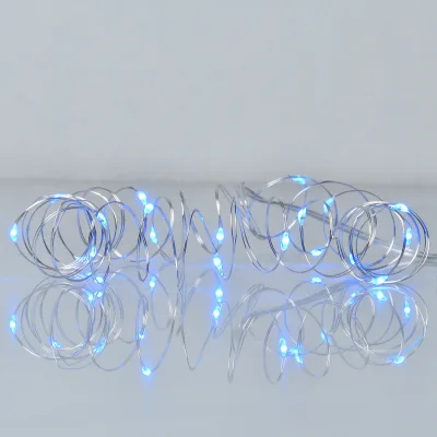 Гірлянда YES! Fun Нитка на мідному дроті 20 LED Синя 2 м Статична На батарейках (975025)