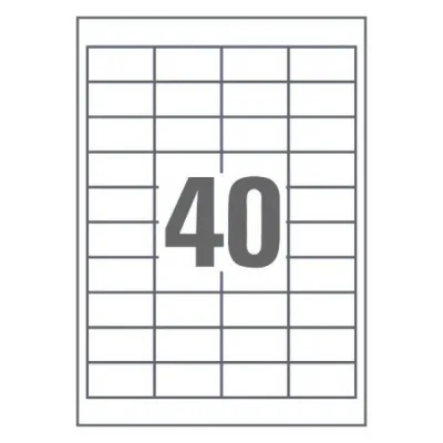 Етикетка самоклеюча UKRMARK 50х26 (40 на листі) с/кл (100листів) (900628)