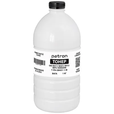 Тонер Oki B411 MPS, 1 кг Patron (T-PN-OB431-1-M)