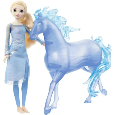 Лялька Disney Frozen Ельза та її крижаний кінь Нокк (HLW58)