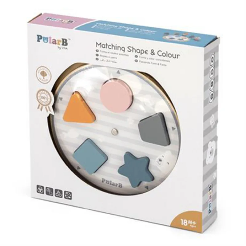 Розвиваюча іграшка Viga Toys сортер PolarB Фігури (44050)