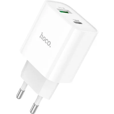 Зарядний пристрій HOCO C80A Plus Rapido White (6931474779885)