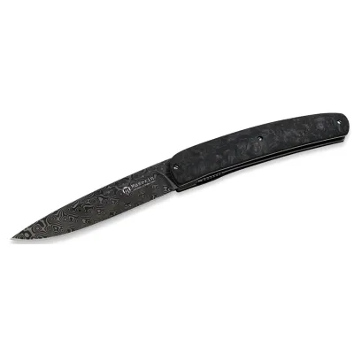 Ніж Maserin Gourmet, дамаск, fat carbon, чорний (380/DN)