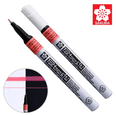 Маркер Sakura Pen-Touch Червоний, флуоресцентний, тонкий (EXTRA FINE) 0.7мм (084511322677)
