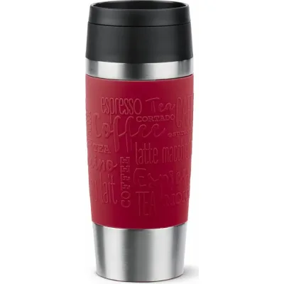 Термокружка Tefal Travel Mug Classic, 360мл, нержавіюча сталь, червоний (N2020410)