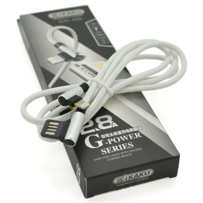 Дата кабель USB 2.0 AM to Lightning 1.0m 2.4A Silver iKAKU (KSC-028-S-L)