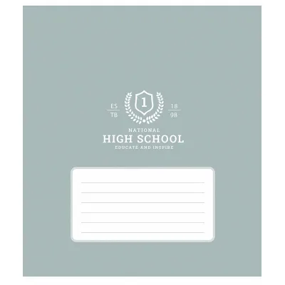 Зошит Школярик High school 12 аркушів клітинка (012-3657K)