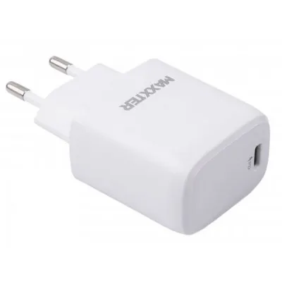 Зарядний пристрій Maxxter USB + cable USB-C to Lighting (PD 20W) (WC-PD-CtL-01)