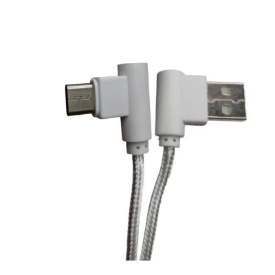 Дата кабель USB 2.0 AM to USB-C 1.0m 2.4A 90° corner white XoKo (XK-CTC-001-WH)