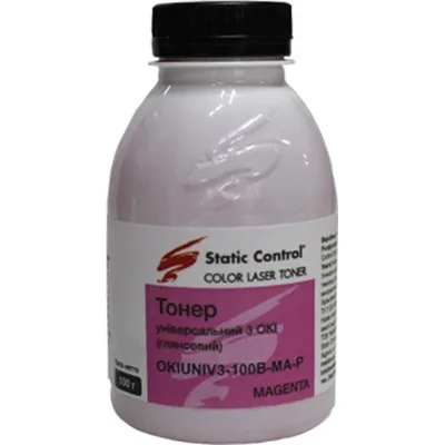 Тонер OKI Universal Okidata 3 Glossy 100г magenta Static Control (OKIUNIV3-100B-MA-P)